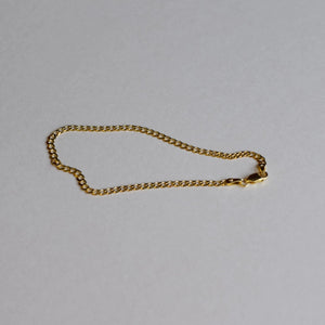 9ct Gold Skinny link bracelet